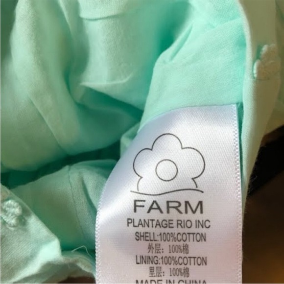 FARM Rio Light Blue Blouse - Picture 8 of 8